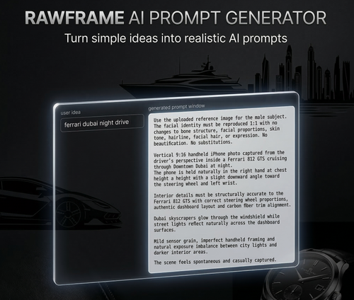 RAWFRAME Prompt Generator